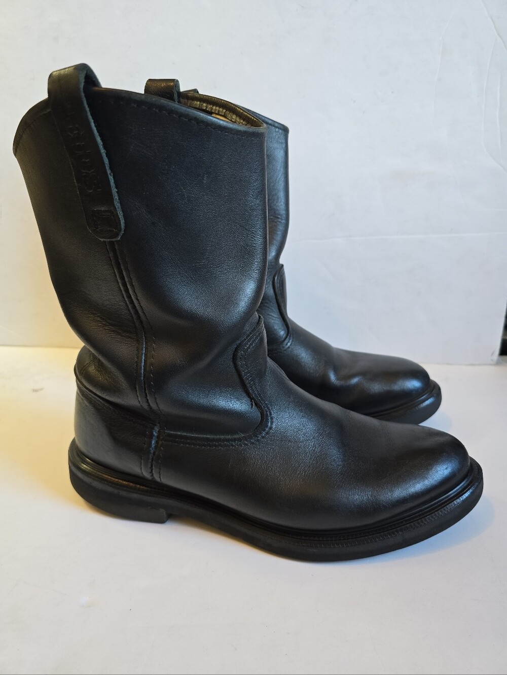 Red Wing Men's Pecos 1125 Black Leather Pull-On Boots Size 10EE